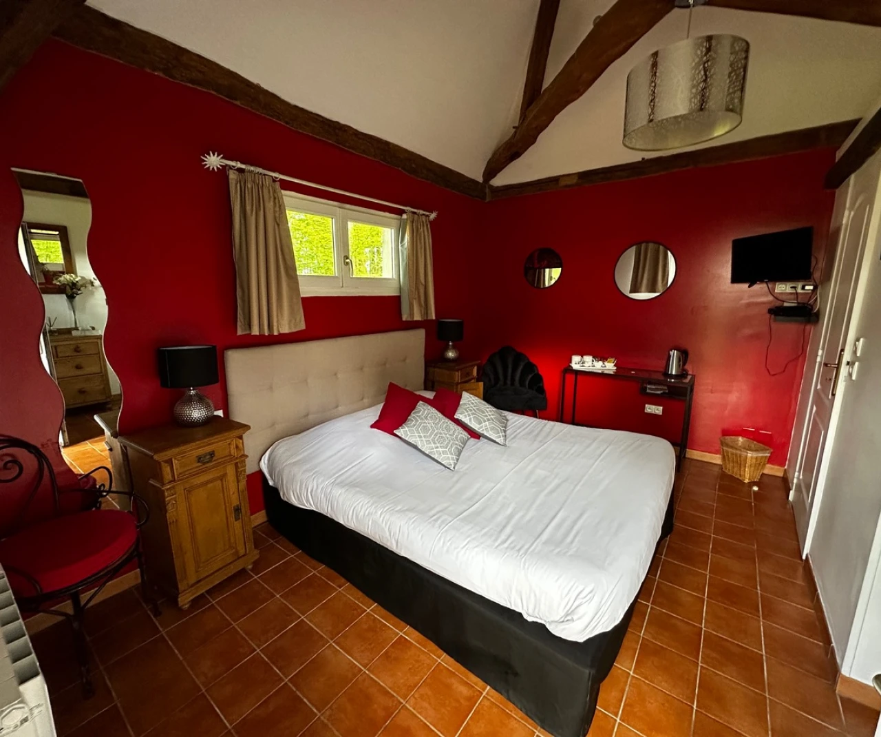 Photo de la chambre de la maisonnette la 'Bergerie'